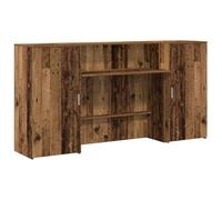 vidaXL Mostrador de recepción Madera Vieja 200x50x103,5 cm