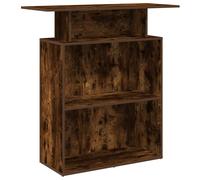 vidaXL Mostrador de recepción roble ahumado 100x40x104 cm