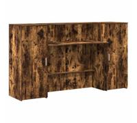 vidaXL Mostrador de recepción roble ahumado 180x50x103,5 cm