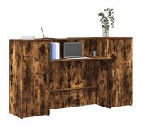 vidaXL Mostrador de recepción roble ahumado 180x50x103,5 cm