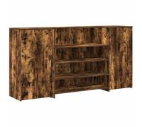 vidaXL Mostrador de recepción roble ahumado 200x50x103,5 cm