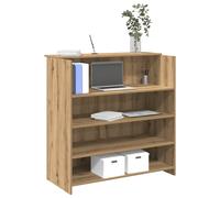 vidaXL Mostrador de recepción roble artisian 100x50x103,5 cm