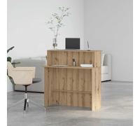 vidaXL Mostrador de recepción roble artisian 100x50x103,5 cm