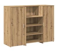 vidaXL Mostrador de recepción Roble artisian 135x50x103,5 cm
