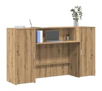 vidaXL Mostrador de recepción roble artisian 180x50x103,5 cm