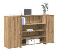 vidaXL Mostrador de recepción roble artisian 180x50x103,5 cm
