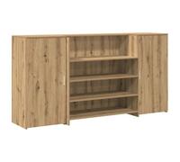 vidaXL Mostrador de recepción Roble artisian 200x50x103,5 cm, mostrador de recepción, mostrador de recepción de Oficina, mostrador de Caja