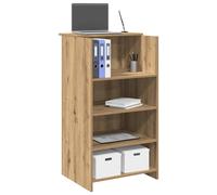 vidaXL Mostrador de recepción roble artisian 55x50x103,5 cm