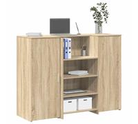 vidaXL Mostrador de recepción roble sonoma 135x50x103,5 cm