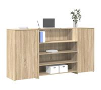 vidaXL Mostrador de recepción roble sonoma 200x50x103,5 cm