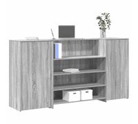 vidaXL Mostrador de recepción sonoma gris 200x50x103,5 cm
