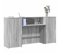 vidaXL Mostrador de recepción Sonoma Gris 200 x 50 x 103,5 cm
