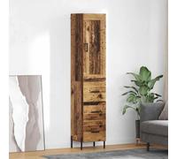 vidaXL Mueble alto Altholz, 34,5 x 34 x 180 cm, material de madera