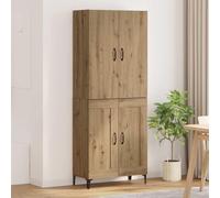vidaXL Mueble alto Artisan, roble, 69,5 x 34 x 180 cm, material de madera