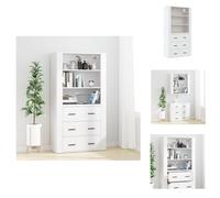 vidaXL Mueble alto blanco, fabricado en material de madera - Muebles aparador