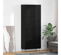 vidaXL Mueble alto, color , aspecto de roble, 69,5 x 34 x 180 cm, material de madera