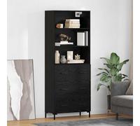 vidaXL Mueble alto, color , aspecto de roble, 69,5 x 34 x 180 cm, material de madera