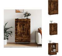 vidaXL Mueble alto de estilo rústico en madera de roble ahumado, 69,5 x 31 x 115 cm, fabricado en material de madera. - Muebles aparador