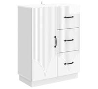vidaXL Mueble aparador, blanco brillante, 66 x 34,5 x 87 cm, material de madera