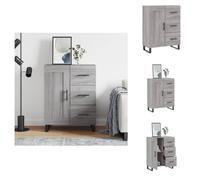 vidaXL Mueble aparador gris Sonoma de 69,5 x 34 x 90 cm, fabricado en material de madera - Aparadores