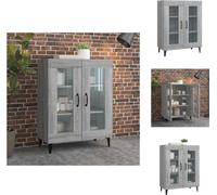 vidaXL Mueble aparador gris Sonoma de 69,5 x 34 x 90 cm, fabricado en material de madera - Aparadores