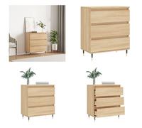 vidaXL Mueble aparador Sonoma, roble, 60x35x70 cm, material de madera - Aparador - Aparadores - Estantería - Buffet