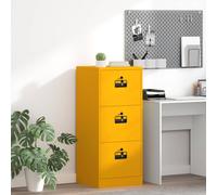 vidaXL Mueble archivador Amarillo Mostaza 45,5 x 42 x 106,5 cm