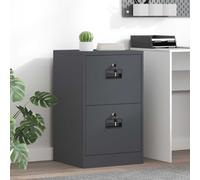 vidaXL Archivador, color antracita, 45,5 x 42 x 74,5 cm, acero laminado en frío