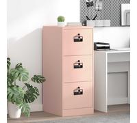 vidaXL Mueble archivador con cajón Geométrico Rosa 44 x 50 x 106.5 cm