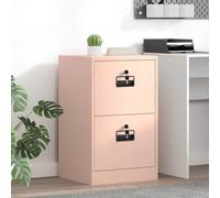 vidaXL Mueble archivador con cajón Geométrico Rosa 45,5 x 42 x 74,5 cm