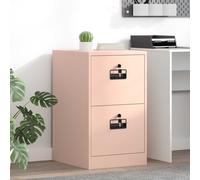 vidaXL Archivador rosa de 44 x 50 x 74,5 cm, fabricado en acero laminado en frío