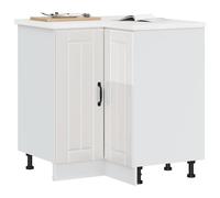 vidaXL Mueble bajo esquina de cocina Lucca Alto Brillo Blanco