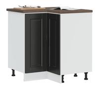 vidaXL Mueble bajo esquina de cocina porto negro madera reconstituida