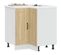 vidaXL Mueble bajo esquinero de cocina Kalmar en color Gris hormigón/Gris sonoma/Marrón roble y más | almacenamiento funcional diseño moderno para baño dormitorio sala