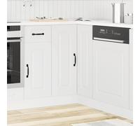 vidaXL Mueble bajo esquinero de cocina Kalmar, madera de ingeniería blanca