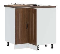 vidaXL Mueble bajo esquinero de cocina Kalmar en color Gris hormigón/Gris sonoma/Marrón roble y más | almacenamiento funcional diseño moderno para baño dormitorio sala