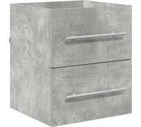 vidaXL Mueble bajo lavabo de hormigón gris, 38,5 x 41 x 48 cm