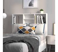 vidaXL Mueble cabecero blanco 100x19x103,5 cm