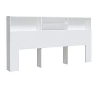vidaXL Mueble cabecero blanco 200x19x103,5 cm