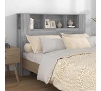 vidaXL Mueble cabecero color gris Sonoma 140x18,5x104,5 cm