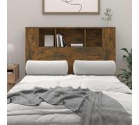 vidaXL Mueble cabecero color roble ahumado 120x18,5x102,5 cm