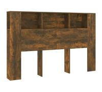vidaXL Mueble cabecero Color Roble Ahumado 160x18,5x104,5 cm