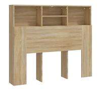 vidaXL Mueble cabecero color roble Sonoma 120x19x103,5 cm
