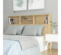 vidaXL Mueble cabecero color roble Sonoma 160x19x103,5 cm