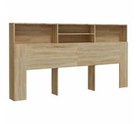 vidaXL Mueble cabecero color roble Sonoma 200x19x103,5 cm