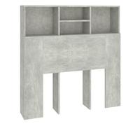 Vidaxl mueble cabecero gris hormigón 100x19x103,5 cm