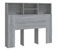vidaXL Mueble cabecero gris Sonoma 120x19x103,5 cm