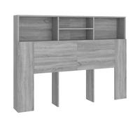 vidaXL Mueble cabecero gris Sonoma 140 x 19 x 103,5 cm