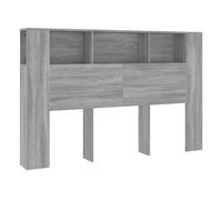 vidaXL Mueble cabecero gris Sonoma 160x18,5x104,5 cm