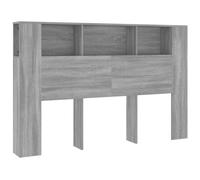 vidaXL Mueble cabecero Gris Sonoma 160x18,5x104,5 cm